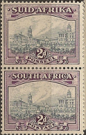 SOUTH AFRICA 1933 2d V Pair SG 58a HM #CM254 - Unused Stamps