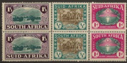 SOUTH AFRICA 1930 1/2d V Pair SG 42a HM #CM194 - Neufs