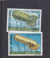 AEROSTATES USED IN ROMANIA, MI 4063/64,  MNH**, 2 STAMPS 1993, ROMANIA - Nuevos