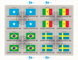 Delcampe - UNITED NATIONS, SOMALIA, SENEGAL, BRAZIL, SWEDEN, CANCELATION FDC, MINISHEET - Briefmarken