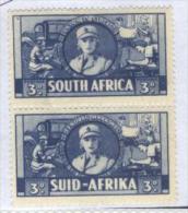 1941 South Africa  - Women's Services  3d Blue, SG 91 Pair 2v., SG Value £23 MLH - Ongebruikt