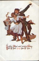 Carte Postale Ecrit Et Circule - Illustrator Ernst Kutzer,Danseurs - 2/scans - Kutzer, Ernst