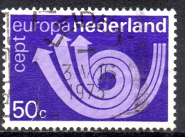 NETHERLANDS 1973 Europa. - 50c Europa Posthorn   FU - Used Stamps