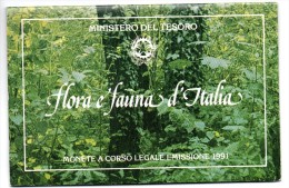 1991 ITALIA FLORA E FAUNA DITTICO ARG FDC - Commémoratives