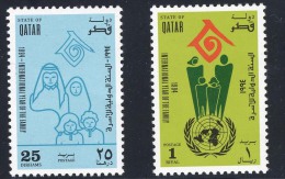 1994 QATAR International Year Of The Family Complete Set 2 Values (MNH) Mint Never Hinged - Qatar