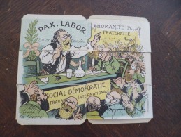 FCarte à Système Anti Allemande Sociale Démokratie à Restaurer Guerre 14/18. WW1 - Dokumente