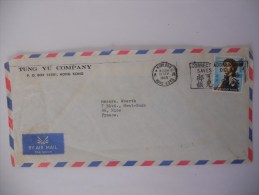 Hong Kong Lettre De Kowloon 1969 Pour Nice - Covers & Documents