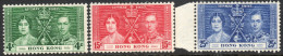 Hong Kong 1937 - Coronation  SG137-139 LHM/HM - Set Cat £20 SG2020 - Neufs