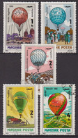 Ballons, Aérostats - HONGRIE - Ascensions - N° 450-451-452-453-454 - 1983 - Used Stamps