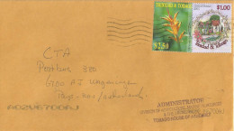 Trinidad & Tobago 2002 Port Of Spain Heliconia Flower Christmas Boats Cover - Trinidad & Tobago (1962-...)