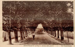 CPA MEREVILLE , Avenue Jean Jaurès - Mereville