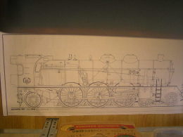 Plan De La Locomotive,Pacific Type 231- Année 1913.ateliers De Paris PLM. Locomotive à 3 Essieux Couplés A. Bogie Bissel - Chemin De Fer