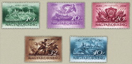 HUNGARY 1936 HISTORY Events Places BUDA CASTLE - Fine Set MNH - Unused Stamps