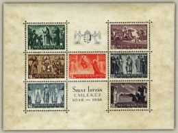 HUNGARY 1938 EVENTS History Religious People ST ISTVAN (STEPHEN) - Fine S/S MNH - Unused Stamps