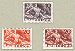 HUNGARY 1940 EVENTS History People FLOOD VICTIMS - Fine Set MNH - Unused Stamps