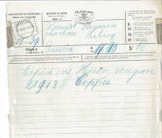 Télégramme Déposé Le 14 Janvier 1900 à RESSAIN Pour REBECQ - Telegraafzegels [TG]