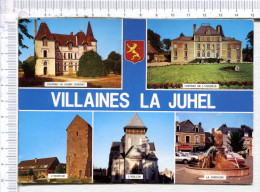 VILLAINES LA JUHEL -  5 Vues : Châteaux - Hospice - Eglise - Fontaine - Villaines La Juhel