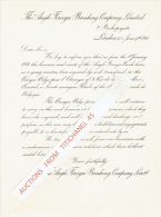 Lettre 1913 LONDON - THE ANGLO FOREIGN BANKING COMPANY Ltd Devient La BANQUE BELGE POUR L'ETRANGER - Verenigd-Koninkrijk