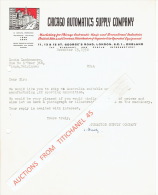 Lettre 1950 LONDON - CHICAGO AUTOMATICS SUPPLY COMPANY - Marketing For Chicago Automatic Music And Recreational Industri - Royaume-Uni