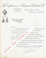 Lettre 1936 LONDON - THE EXPLOSIVES And CHEMICAL PRODUCTS Ltd - United Kingdom