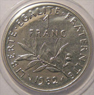 Monnaie Française, Semeuse, 1 Franc 1982 - Unclassified