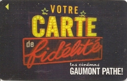 CARTE-FR-MAGNETIQUECARTE FIDELITE-CINEM-GAUMONT-PA THE--TB E-RARE - Movie Cards