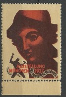 Werbung 1927 Advertising Reklamemarke Bayerische Handwerk Ausstellung München MNH - Erinnophilie