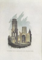 CP Ruines De L'abbaye De Charroux - Gravures Anciennes - Charroux