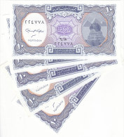 EGYPT 10  PT. PIASTERS 1999 P-189b SIG/HASANAINE LOT X10 TEN UNC NOTES UNC */* - Aegypten