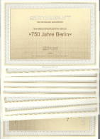 Deutschland Berlin ETB Ersttagsblatt Jahrgang 1987 Komplett Blatt 1 Bis 13/1987 ESST In Luxuserhaltung - 1e Dag FDC (vellen)