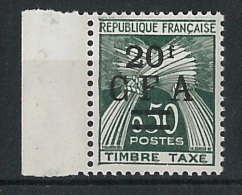 LA REUINION  TAXE YT 47    --  NEUF **  MNH   COTE 24.50 - Timbres-taxe