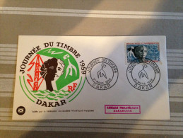 Enveloppe 1er Jour Journée Du Timbre Dakar 21 Mars 1959 - Covers & Documents