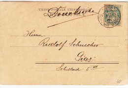 5 Cent. Levante , Smirne Turquie D'Asie. Su Post Card Used 1906 - Lettres & Documents