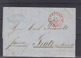 Allemagne - Prusse - Lettre De 1854 - Expédié Vers Gratz - Storia Postale