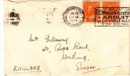 Toronto To Sussex, England. Cover 1929 - Storia Postale