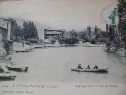 CPA Saint Pierre De Boeuf Paysage Dans La Lône Du Rhône - Other & Unclassified