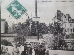 CPA Andrézieux Sur Le Pont Du Furens. Villa Thyrode - Andrézieux-Bouthéon