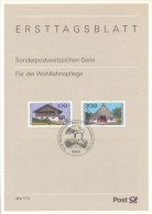 BRD / First Day Sheet (1995/32 A) 53111 Bonn 1: Vernacular Architecture; Stork, Stork´s Nest - Picotenazas & Aves Zancudas