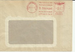 ALEMANIA FRANKFURT 1943 CC FRANQUEO MECANICO D STEMPEL - Franking Machines (EMA)