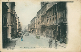 42 FIRMINY / Rue Nationale Au Centre / BELLE CARTE COULEUR - Firminy