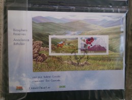 Ireland 2005 Ireland / Canada 2005 Biosphere Reserves Joint Issue  Minisheet FDC - Neufs