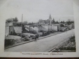 CPA Villotte Devant Louppy. L'église Et Ruines - Other & Unclassified