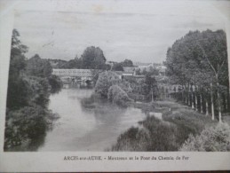 CPA  Arcis Sur Aube. Moutreux Et Pont Du Chemin De Fer - Arcis Sur Aube