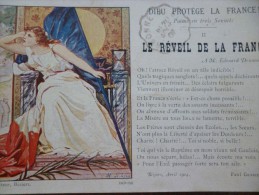 CPA  Militaria Patriotique édité Par A.F. Béziers. Illustrée Le Réveil De La France Paul Granier - Patriotic