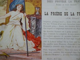CPA  Militaria Patriotique édité Par A.F. Béziers. Illustrée Le Prière De La France Paul Granier - Patrióticos