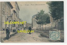 30 Xx BESSEGES   Postes Et Route De Bordezac,  317   Colorisée, ANIMEE édit J Gascuel - Bessèges