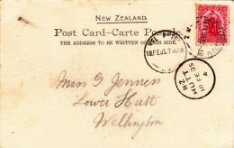 Dunedin, Stock Exchange And Post Office. Post Card Used To Wellington 1905 - Cartas & Documentos