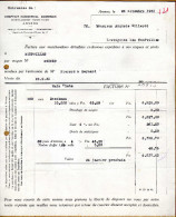 2 Factures Comptoir Commercial Anversois Anvers - 1900 – 1949