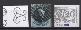 N° 7 Margé Variété Cadre Incomplet  Planche II Position 71  Lettres En Filigrane - 1851-1857 Medallones (6/8)