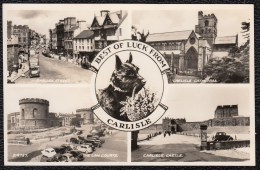 RARE ! OLD PHOTOCARD * BEST OF LUCK FROM CARLISLE * - Carlisle